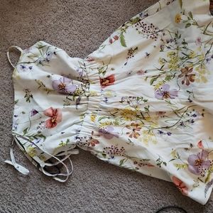 H&M womens cotton floral romper